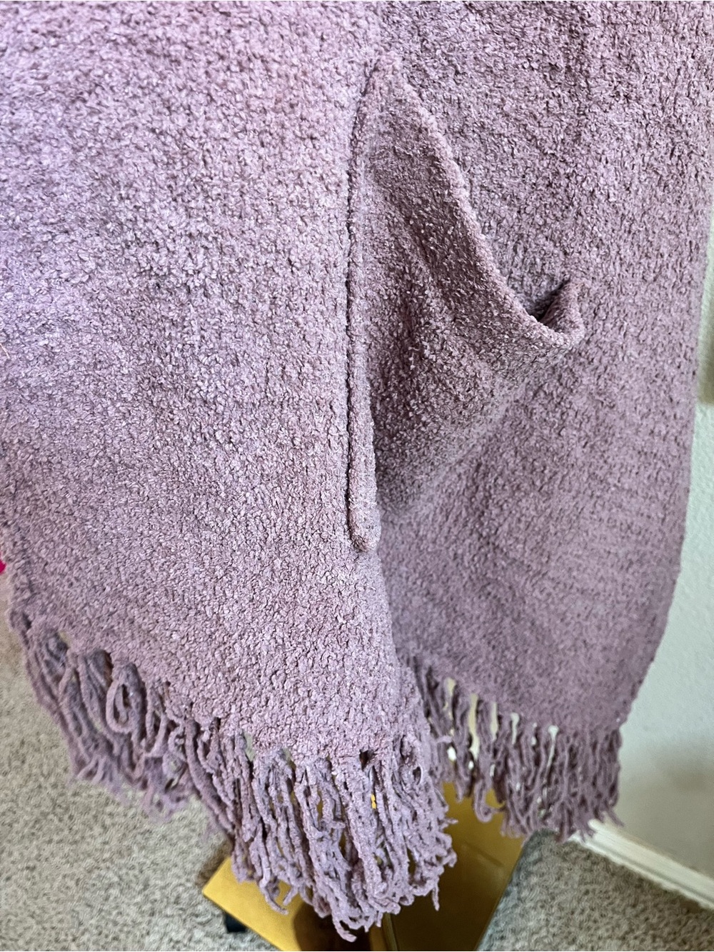 Sunday Citizen Plush Scarf Wrap Dusty Mauve Plum NWT - Picture 5 of 10